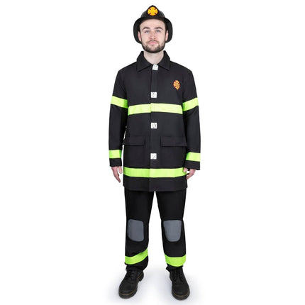 Adult Firefighter Costume with Jacket, Hat and Rescue Uniform