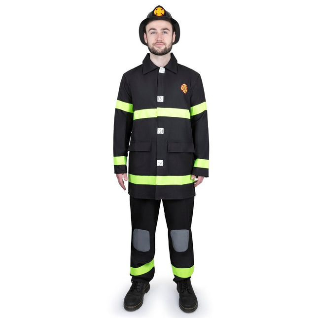 Adult Firefighter Costume with Jacket, Hat and Rescue Uniform