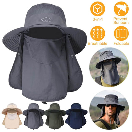 Fishing Bucket Hat Breathable Wide Brim