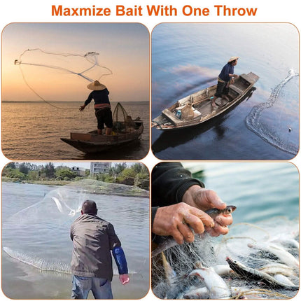 Fishing Cast Net Bait Trap Heavy Duty