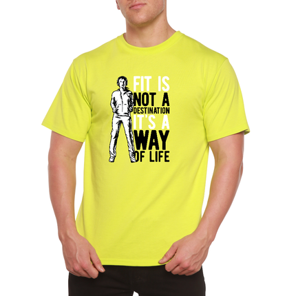 Fit is not a destination Men's Bamboo Viscose/Organic Cotton Short Sleeve Graphic T-Shirt