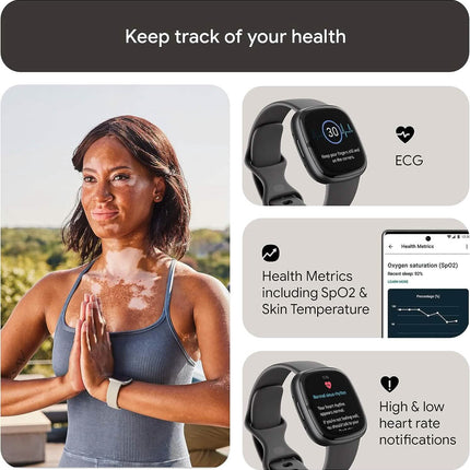 Fitbit Sense 2 Advanced Health and Fitness Smartwatch (Refurbished)