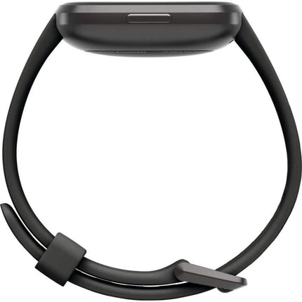 Fitbit - Versa 2 Smartwatch 40mm Aluminum - Black/Carbon with Silicone Band