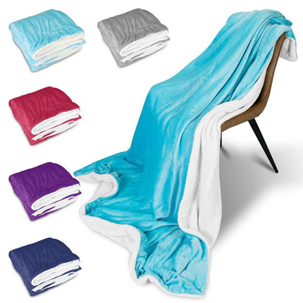 Fleece Throw Blanket Flannel Bed Cover