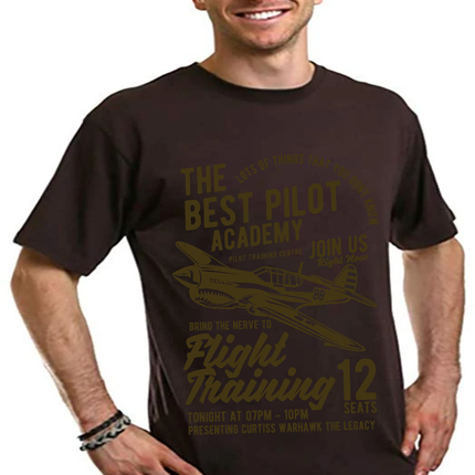 Flight Training Men's Bamboo Viscose/Organic Cotton Short Sleeve Graphic T-Shirt