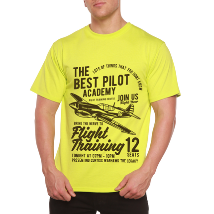Flight Training Men's Bamboo Viscose/Organic Cotton Short Sleeve Graphic T-Shirt