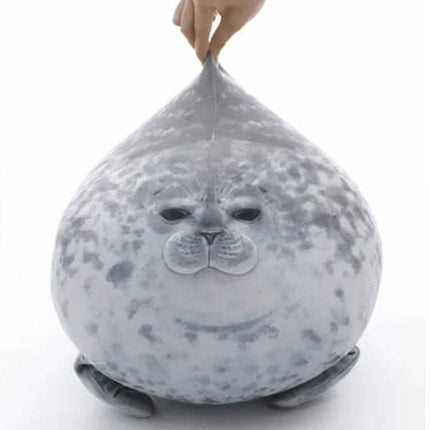 Fluffy Plush Seal Pillow