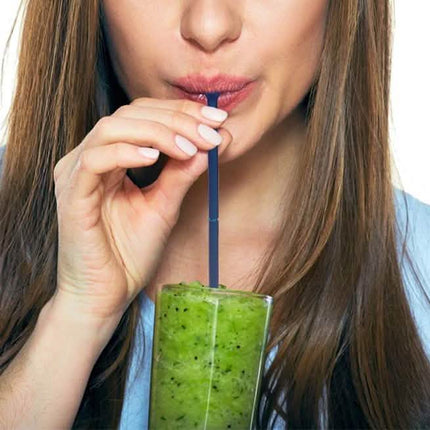 Foldable And Reusable Silicone Drinking Straw With Case