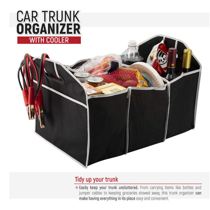Foldable Car Trunk Organizer with Cooler