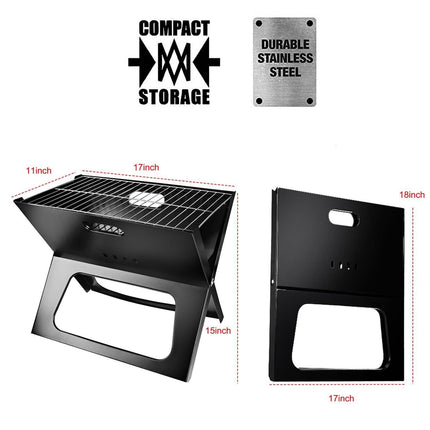Foldable Portable BBQ Barbecue Grill