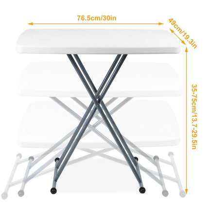 Folding Height Adjustable Snack Table