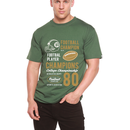 Football Champions Men's Bamboo Viscose/Organic Cotton Short Sleeve Graphic T-Shirt