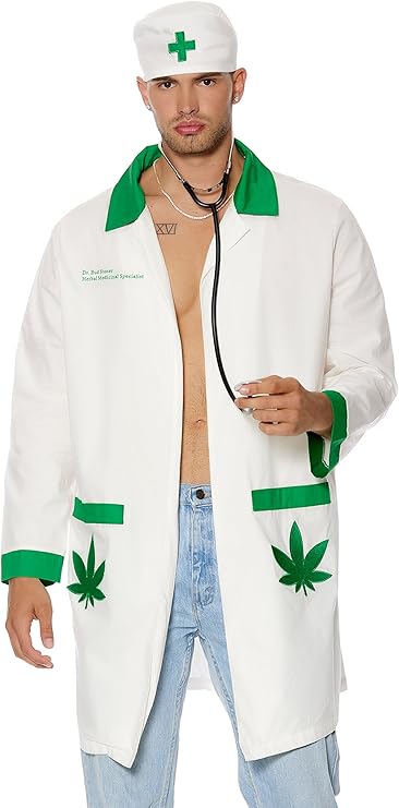 Dr Bud Stoner Men Doctor Costume by Forplay Costumes only at  TeeJayTraders.com