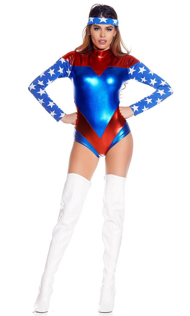 American Dream Super Hero Women Costume by Forplay Costumes only at  TeeJayTraders.com
