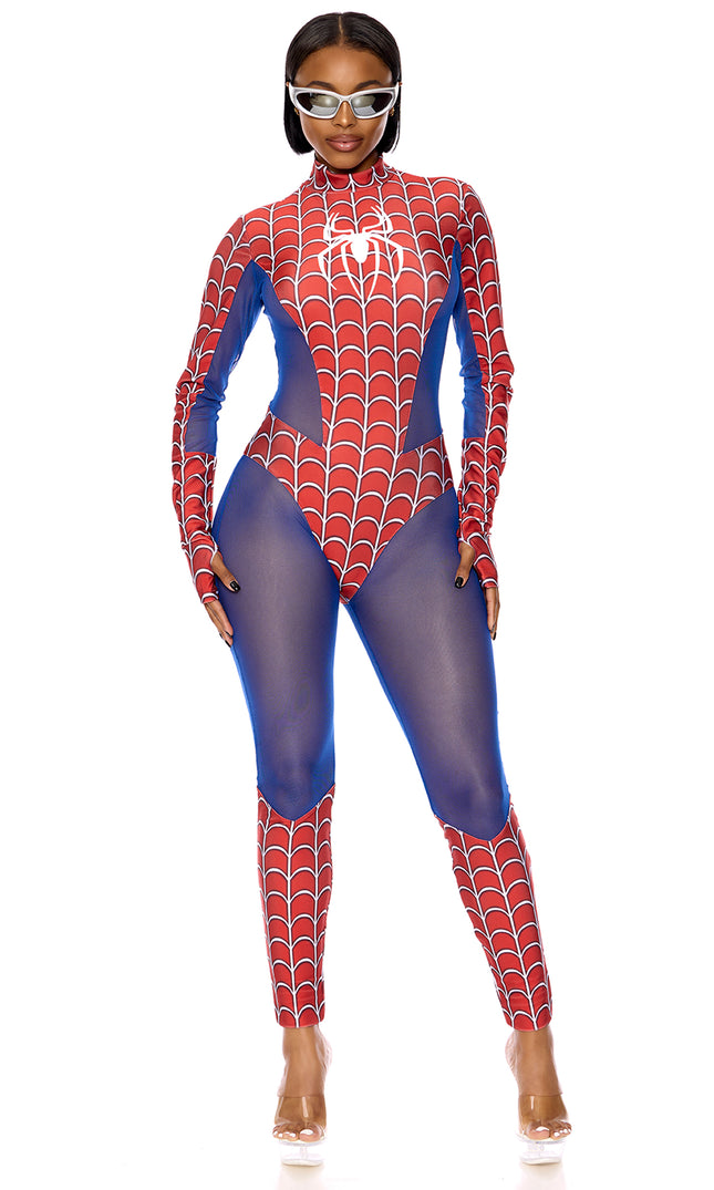 Comic Spiderweb Hero Women Costume by Forplay only at  TeeJayTraders.com
