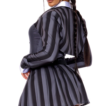 Class Wednesday Scary Women Costume by Forplay only at  TeeJayTraders.com - Image 3