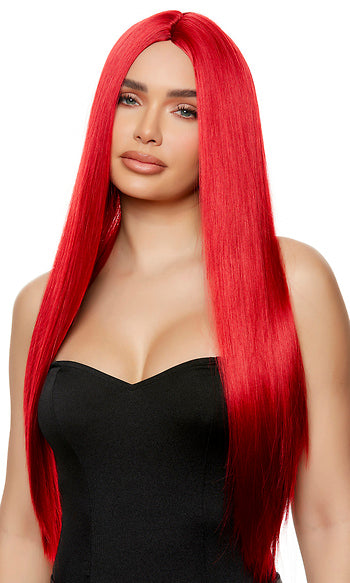 Red Straight Woman Wig by Forplay Costumes only at  TeeJayTraders.com