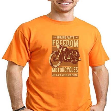 Freedom Motorcycles Men's Bamboo Viscose/Organic Cotton Short Sleeve Graphic T-Shirt