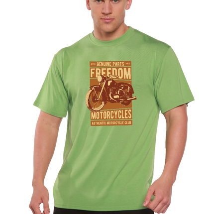 Freedom Motorcycles Men's Bamboo Viscose/Organic Cotton Short Sleeve Graphic T-Shirt