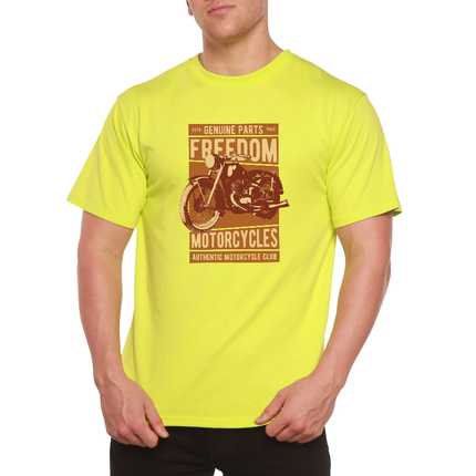 Freedom Motorcycles Men's Bamboo Viscose/Organic Cotton Short Sleeve Graphic T-Shirt