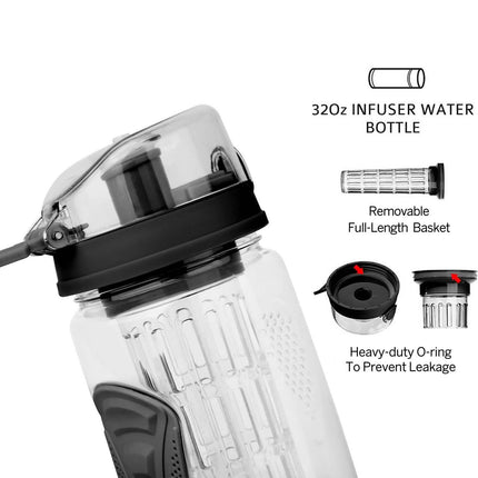 Fruit Infuser Water Bottle 32OZ Juice Shaker