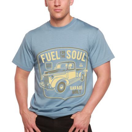Fuel For The Soul Men's Bamboo Viscose/Organic Cotton Short Sleeve Graphic T-Shirt