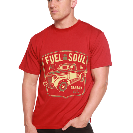 Fuel For The Soul Men's Bamboo Viscose/Organic Cotton Short Sleeve Graphic T-Shirt