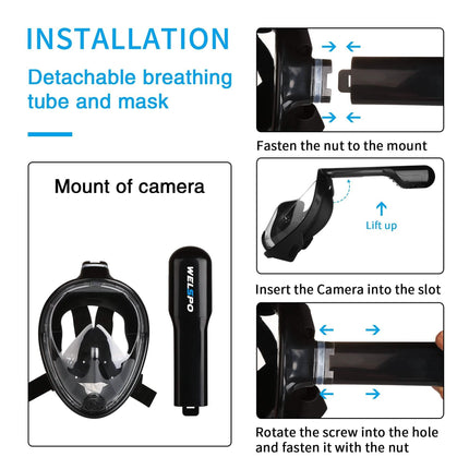 Full Face Mask Swimming Underwater Diving Snorkel Scuba