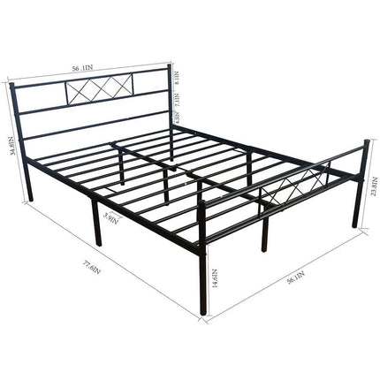 Full Size Bed Frame with Headboard