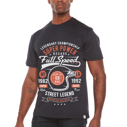 Full Speed Super Men's Bamboo Viscose/Organic Cotton Short Sleeve Graphic T-Shirt
