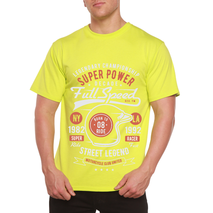Full Speed Super Men's Bamboo Viscose/Organic Cotton Short Sleeve Graphic T-Shirt