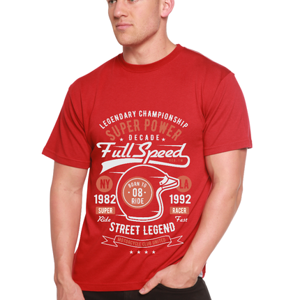 Full Speed Super Men's Bamboo Viscose/Organic Cotton Short Sleeve Graphic T-Shirt