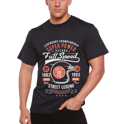 Full Speed Super Men's Bamboo Viscose/Organic Cotton Short Sleeve Graphic T-Shirt