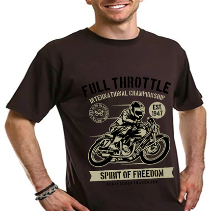 Fuul Throttle Men's Bamboo Viscose/Organic Cotton Short Sleeve Graphic T-Shirt