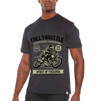 Fuul Throttle Men's Bamboo Viscose/Organic Cotton Short Sleeve Graphic T-Shirt