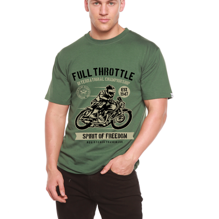 Fuul Throttle Men's Bamboo Viscose/Organic Cotton Short Sleeve Graphic T-Shirt