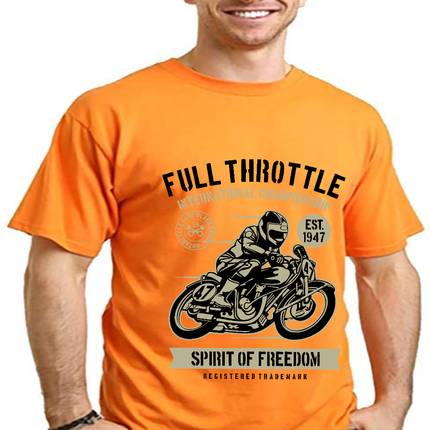 Fuul Throttle Men's Bamboo Viscose/Organic Cotton Short Sleeve Graphic T-Shirt