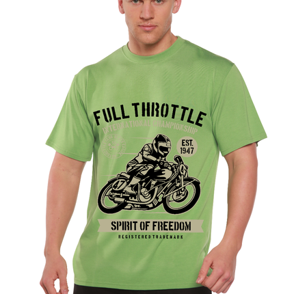 Fuul Throttle Men's Bamboo Viscose/Organic Cotton Short Sleeve Graphic T-Shirt