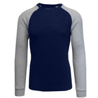 S / Navy/Heather Gray