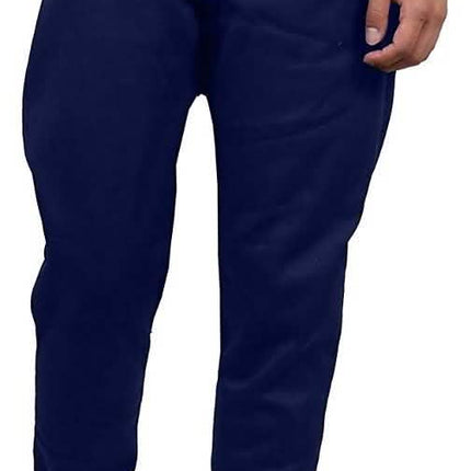 Galaxy By Harvic Men's Slim Fit Fleece Navy Jogger Pants - Size: Large