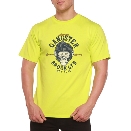 Gangster Brooklyn Men's Bamboo Viscose/Organic Cotton Short Sleeve Graphic T-Shirt