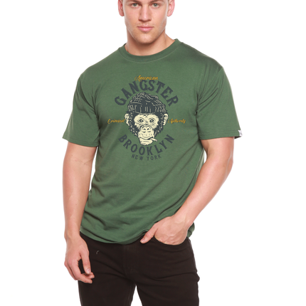 Gangster Brooklyn Men's Bamboo Viscose/Organic Cotton Short Sleeve Graphic T-Shirt