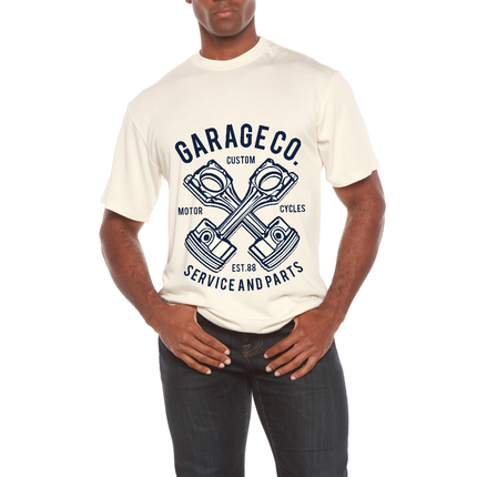 Garage Co Men's Bamboo Viscose/Organic Cotton Short Sleeve Graphic T-Shirt