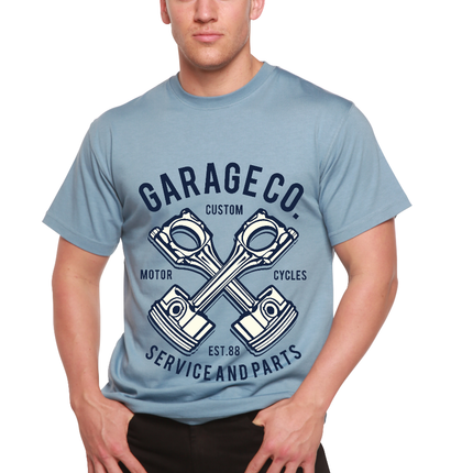 Garage Co Men's Bamboo Viscose/Organic Cotton Short Sleeve Graphic T-Shirt