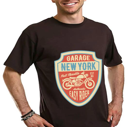 Garage New York Men's Bamboo Viscose/Organic Cotton Short Sleeve Graphic T-Shirt
