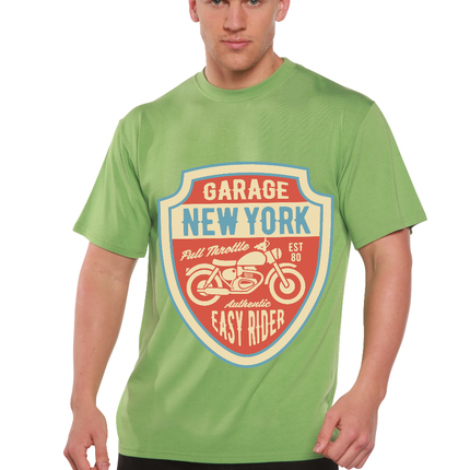 Garage New York Men's Bamboo Viscose/Organic Cotton Short Sleeve Graphic T-Shirt