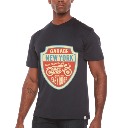 Garage New York Men's Bamboo Viscose/Organic Cotton Short Sleeve Graphic T-Shirt