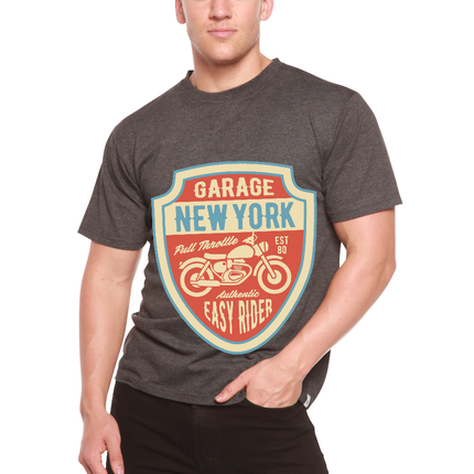 Garage New York Men's Bamboo Viscose/Organic Cotton Short Sleeve Graphic T-Shirt