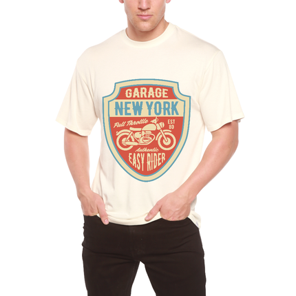 Garage New York Men's Bamboo Viscose/Organic Cotton Short Sleeve Graphic T-Shirt