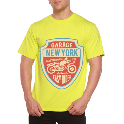 Garage New York Men's Bamboo Viscose/Organic Cotton Short Sleeve Graphic T-Shirt